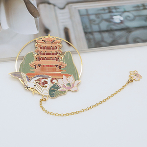 景点书签，中国古风金属书签，旅游纪念书签